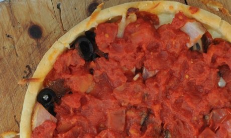 Gluten-free Chicago-style deep-pan pizza pie