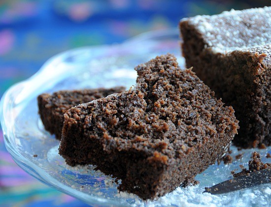 Gluten free chocolate almond pound cake