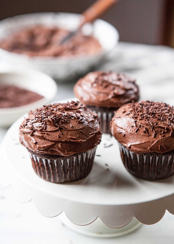 Gluten-free chocolate banana cupcakes