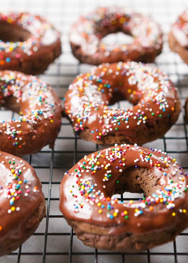 Gluten-free chocolate cake donuts