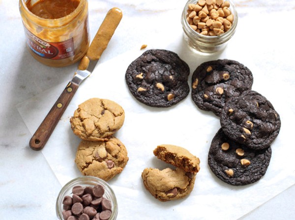 Gluten-free chocolate chip peanut butter cookies