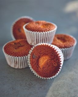 Gluten-free chocolate orange polenta cupcakes