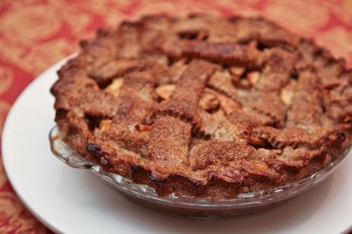 Gluten free double butterscotch apple pie