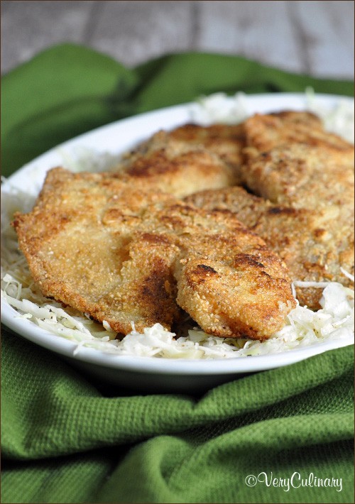 Gluten-free fish fry with simple slaw