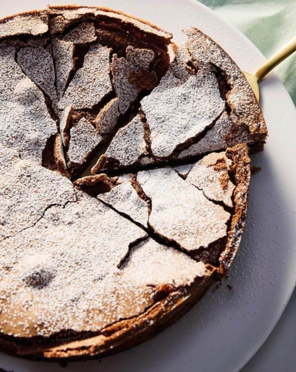 Gluten-free Italian chocolate cake (Torta tenerina)