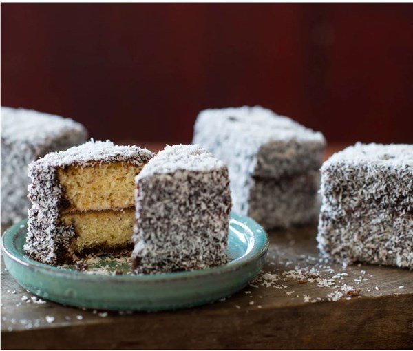 Gluten-free lamington fingers