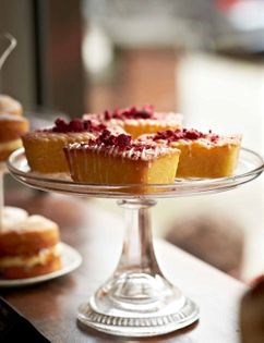 Gluten-free lemon & raspberry loaves