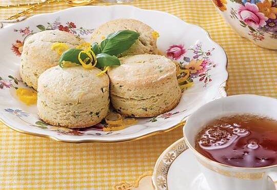 Gluten-free lemon-basil scones