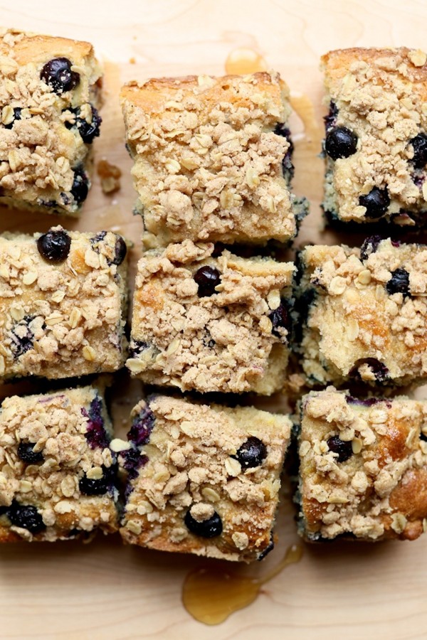 Gluten-free lemon blueberry coffee cake