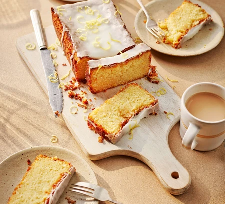 Gluten-free lemon drizzle cake