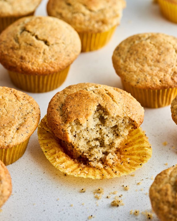 Gluten-free lemon poppy seed muffins