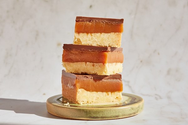 Gluten-free millionaire’s shortbread