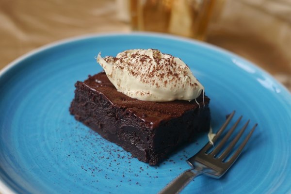 Gluten-free mulled chocolate brownies 