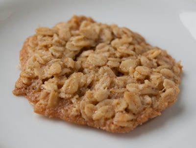 Gluten free oatmeal lace cookies