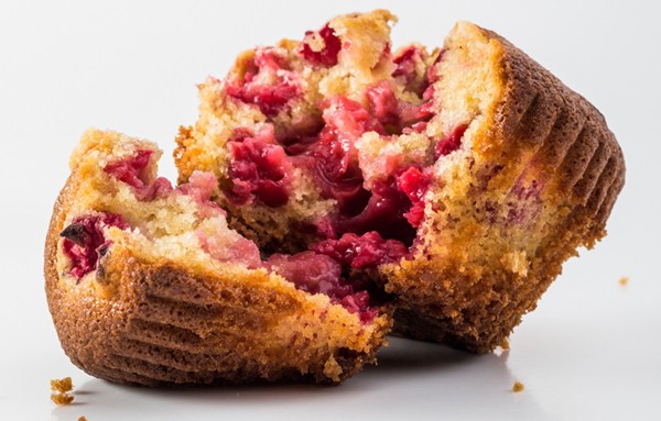 Gluten-free raspberry-ginger muffins