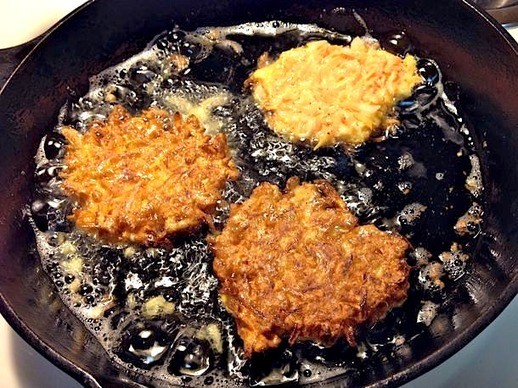 Gluten-free sweet potato latkes
