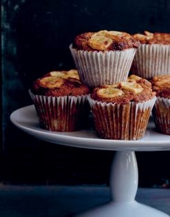 Gluten-free vegan banana chocolate muffins