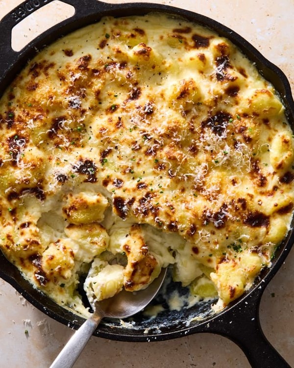 Gnocchi Alfredo bake