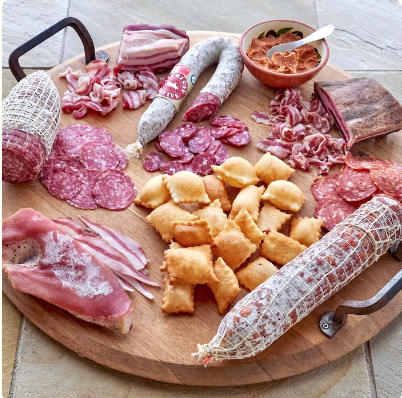 Gnocchi fritti to serve with salumi