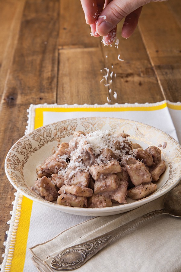 Gnocchi in Sagrantino cream sauce (Gnocchi al Sagrantino)