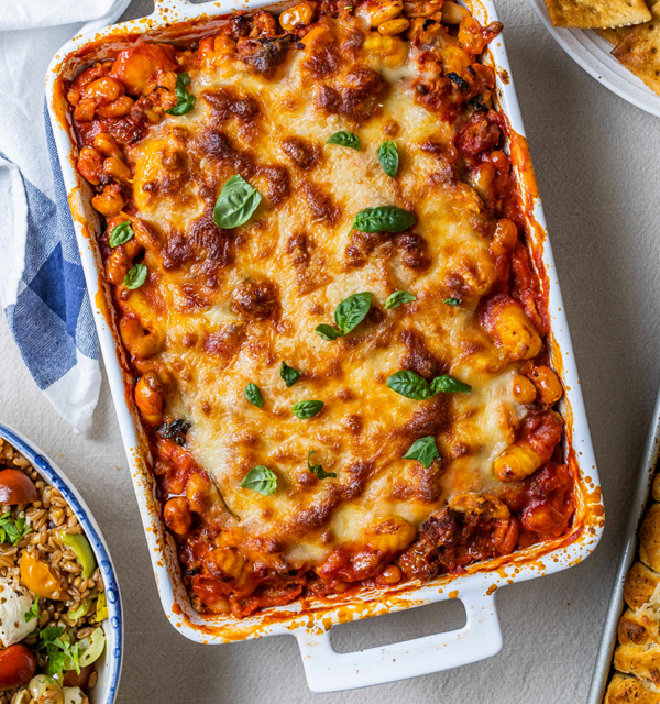 Gnocchi lasagna with spinach, white beans, and sausage recipe Eat