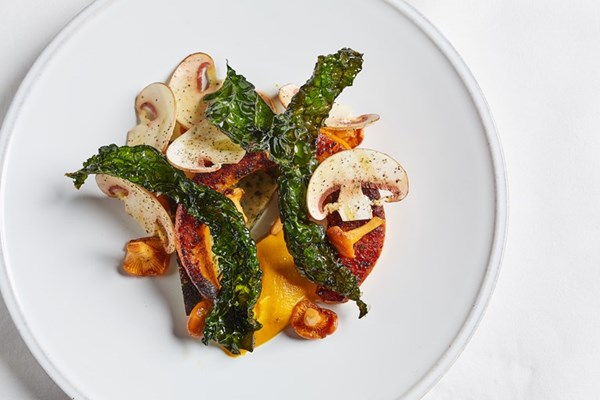  Gnocchi, squash and girolles