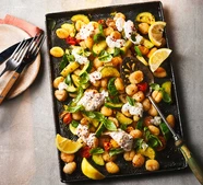 Gnocchi traybake with lemony ricotta