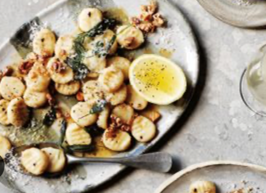 Gnocchi, walnuts and sage