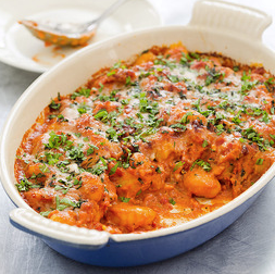 Gnocchi with creamy tomato sauce