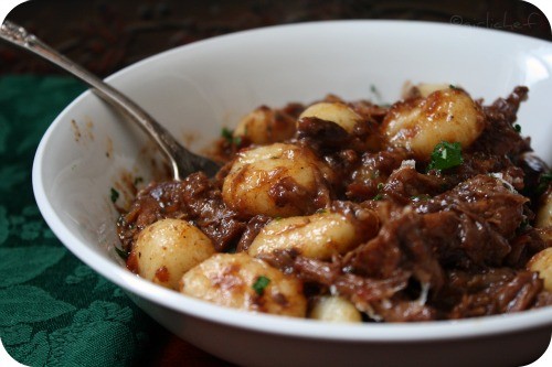 Gnocchi with oxtail ragú