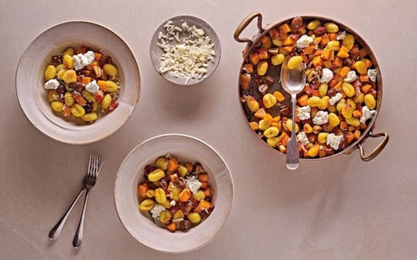 Gnocchi with pumpkin and pancetta