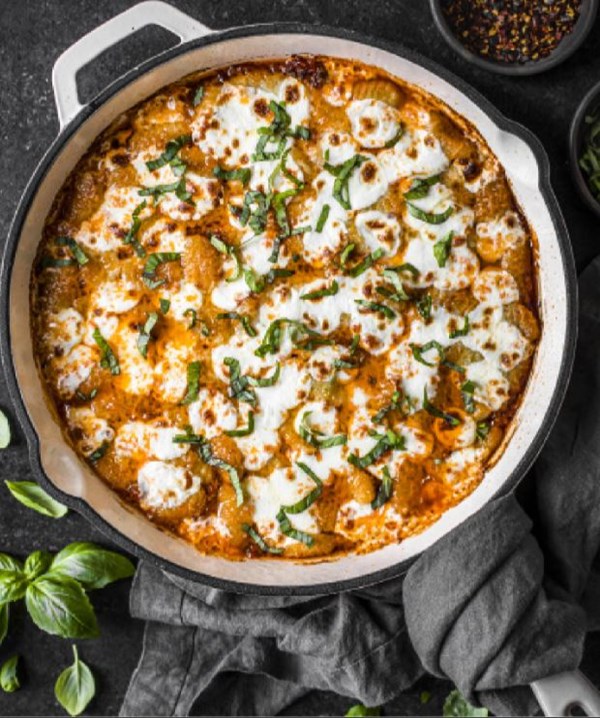 Gnocchi with sausage and spicy pomodoro