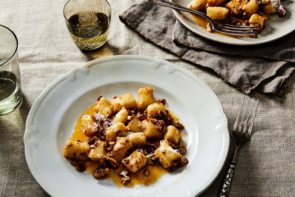 Gnocchi with smoked paprika brown butter and pecans