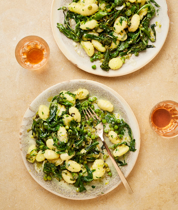 Gnocchi with summer greens