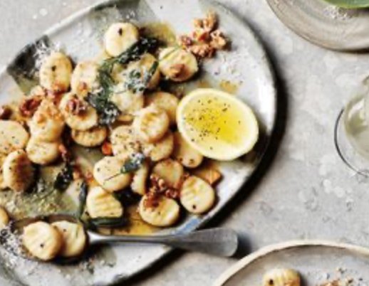 Gnocchi with walnuts and sage