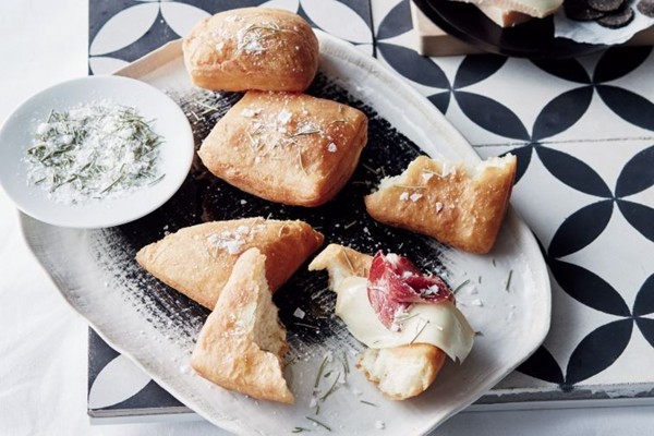 Gnocco fritto with rosemary salt