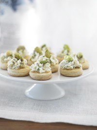 Goat cheese, chive and pistachio spread