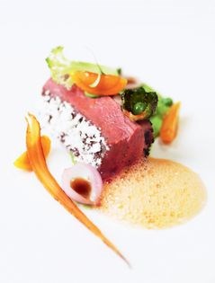 Goat cheese duck breast