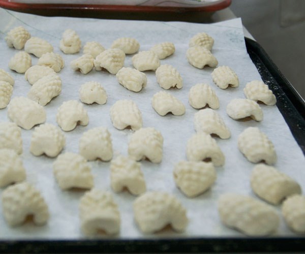 Goat cheese gnocchi with walnut butter sauce
