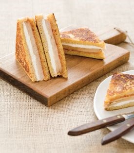Goat cheese Monte Cristos