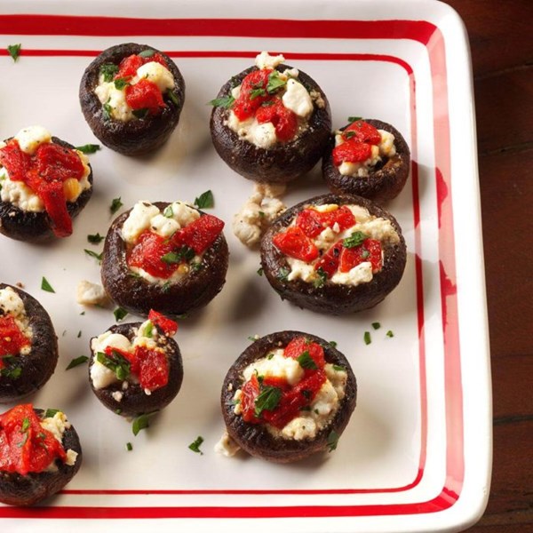 Goat cheese mushrooms 