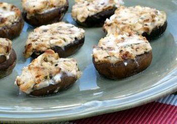 Goat cheese mushrooms