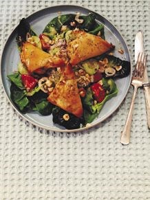 Goat cheese pastry pockets