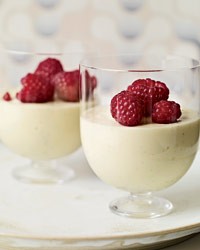 Goat cheese puddings