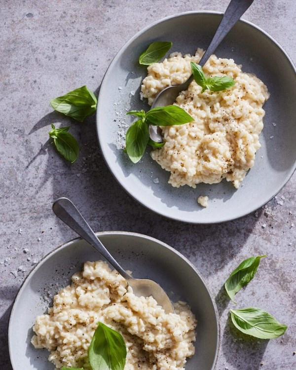Goat cheese risotto