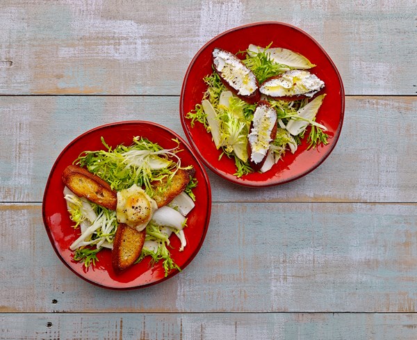 Goat cheese salad (Salade au fromage de chèvre)