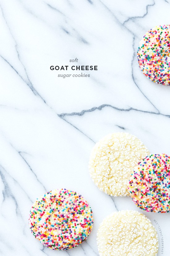 Goat cheese sugar cookies