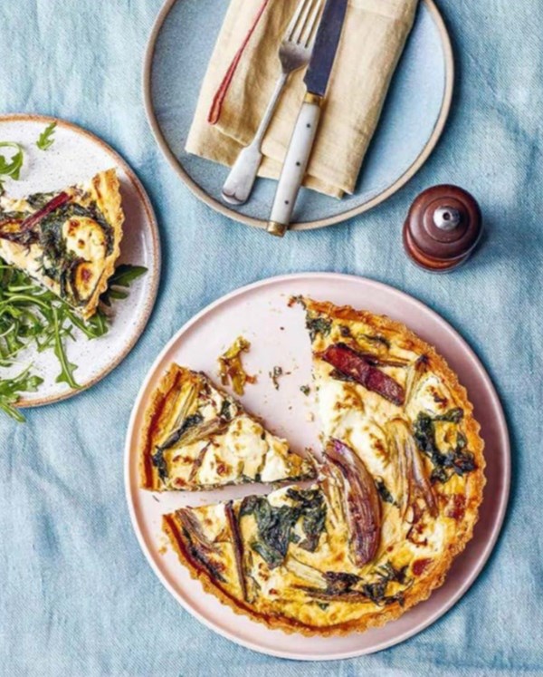 Goat's cheese & chard tart