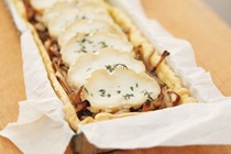 Goat's cheese and caramelized onion galette