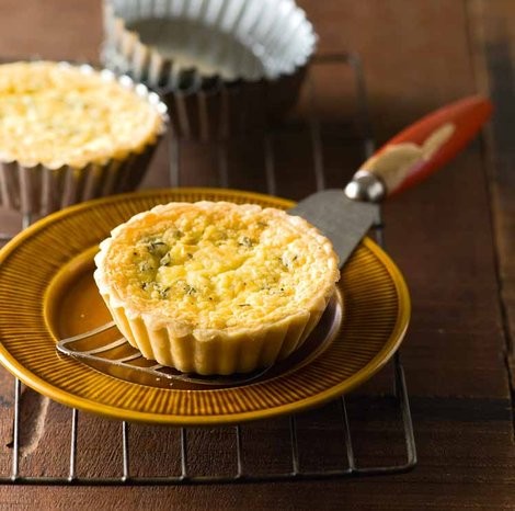 Goat's cheese and leek tart